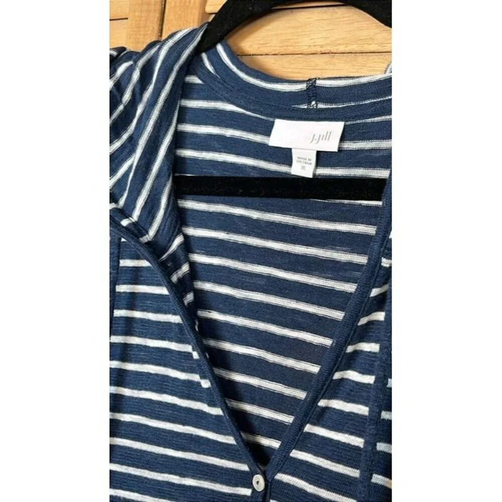 JJILL Long SLeeve Hooded/Stripped top.  SZ XL/CHARITY SALE - Picture 5 of 10